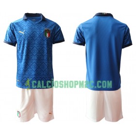 Italia Bambino Maglia Prima Euro 2020 Manica Corta (+ Pantaloncini)